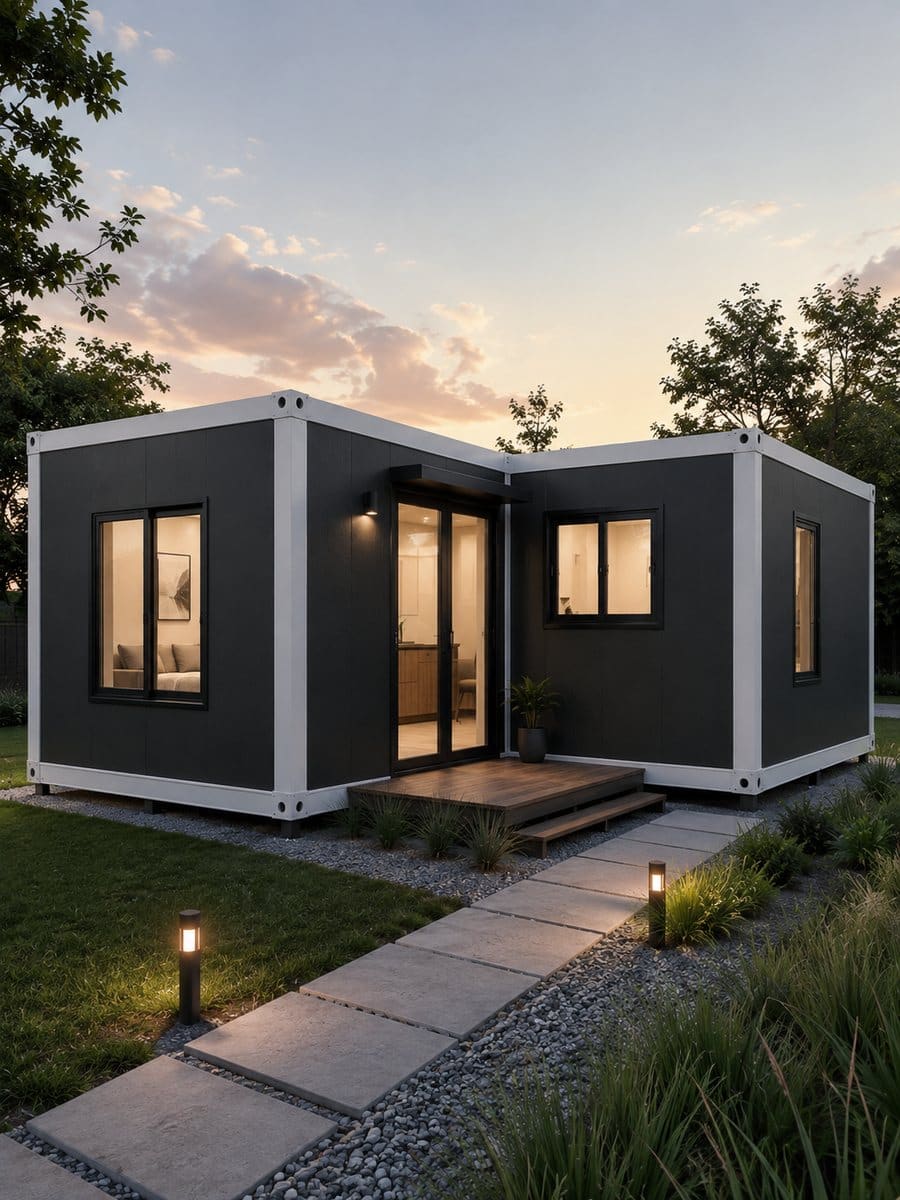 Visualización conceptual: configuración residencial modular a partir de módulos tipo MARES